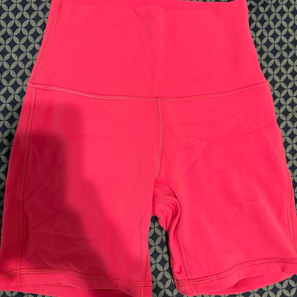 lululemon athletica Women's Pink Biker Shorts
